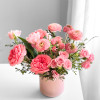Pretty in Pink Gift Crate: Alternate View of Pretty In Pink Flower Arrangement
