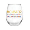 Momster Stemless Wine Glass : Traditional
