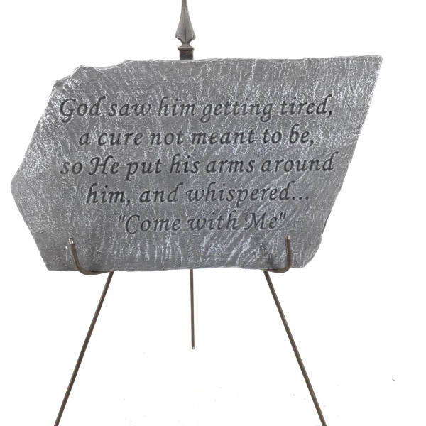 Memorial Garden Stone - God Saw Him