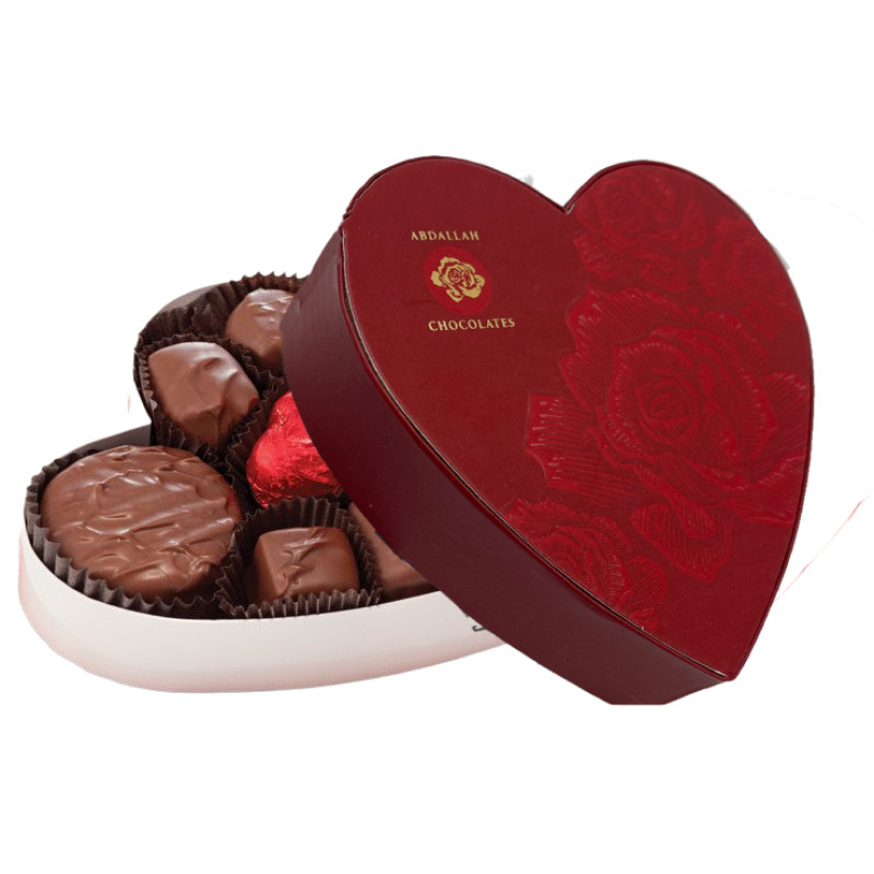 Embossed Heart - Assorted Chocolates 2.5 oz - Same Day Delivery