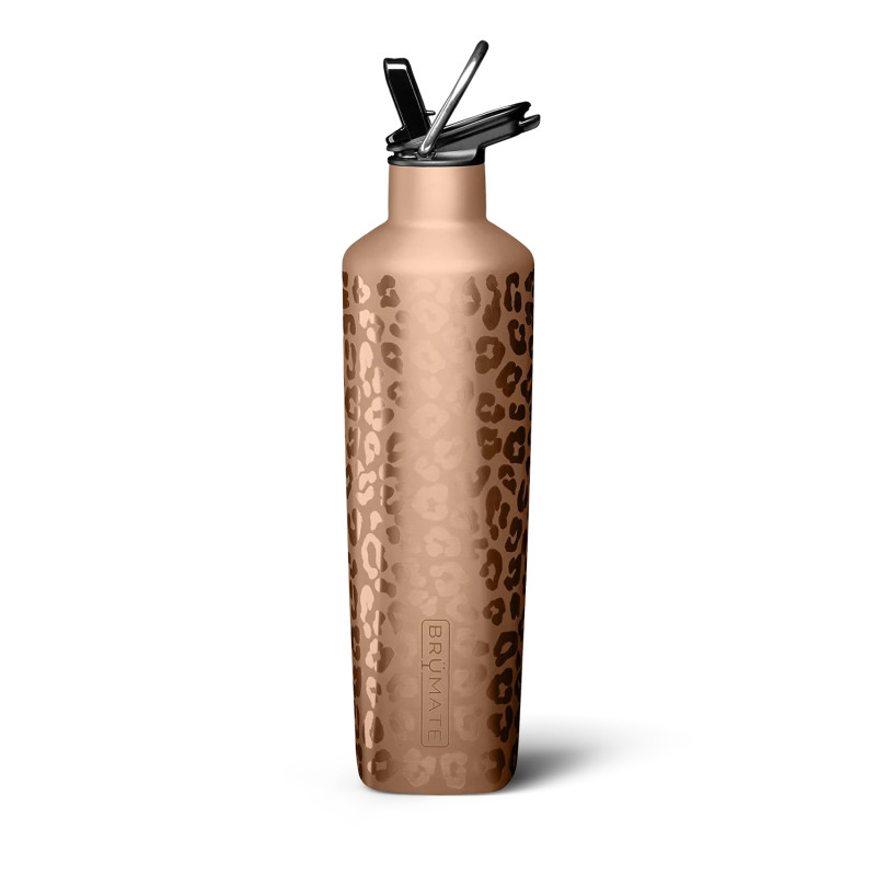 25oz ReHydration Bottle - Gold Leopard By Brumate -RH25RL