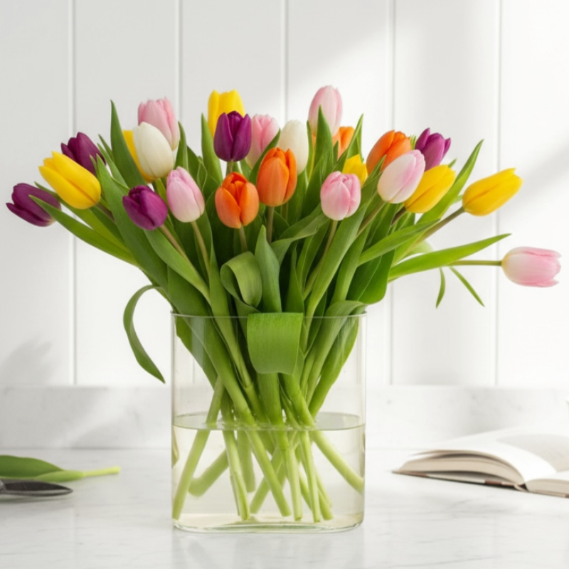 Bright Spring Tulips - Same Day Delivery