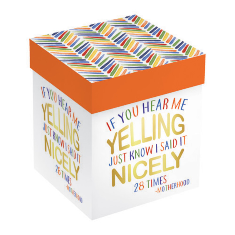 Motherhood Stemless Wine Glass IF YOU HEAR ME YELLING - Same Day Delivery