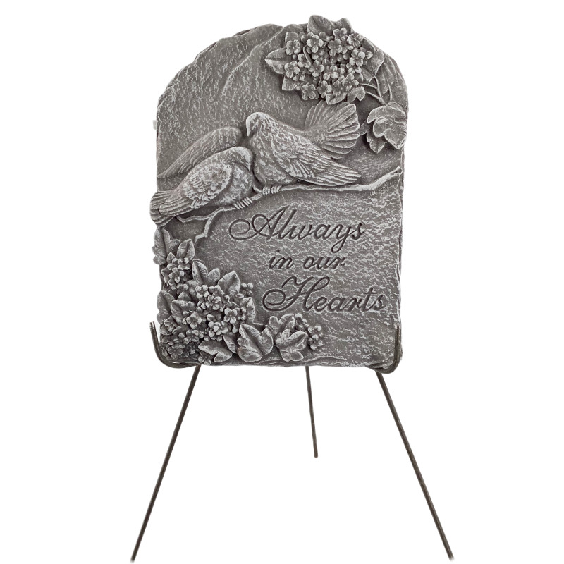 Memorial Garden Stone - Always in our Hearts - Same Day Delivery