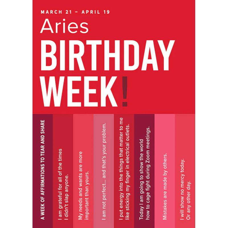 Aries Astrology Greeting Card - Same Day Delivery