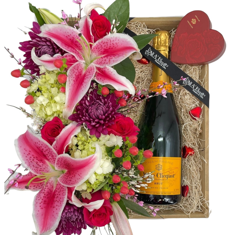 Stargazer Lily Gift Crate - Same Day Delivery