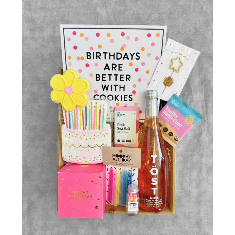 Birthday In A Box Gift Crate  - Same Day Delivery