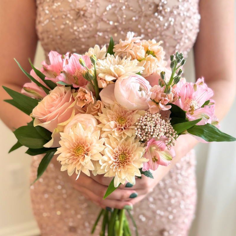 HOCO Bouquet - Blushy Pinks - Same Day Delivery