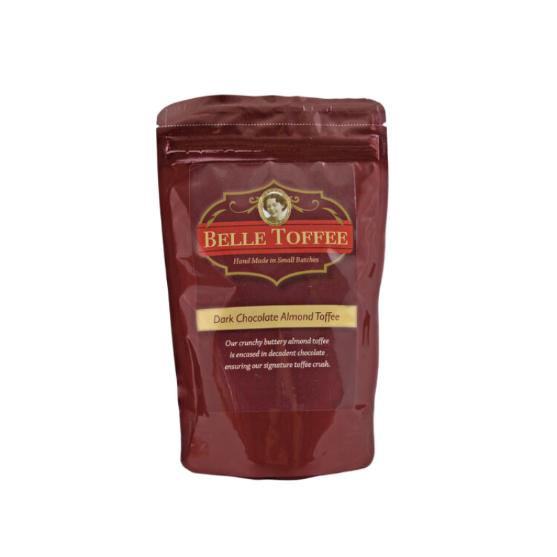 Belle Toffee Dark Chocolate Almond Toffee 8oz - Same Day Delivery