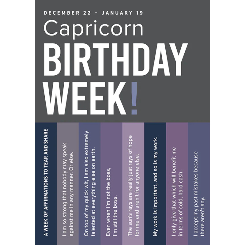 Capricorn Astrology Greeting Card - Same Day Delivery