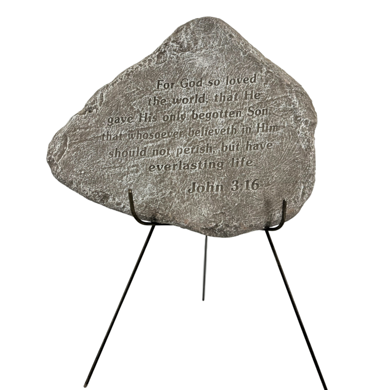 Memorial Stone - John 316 - Same Day Delivery