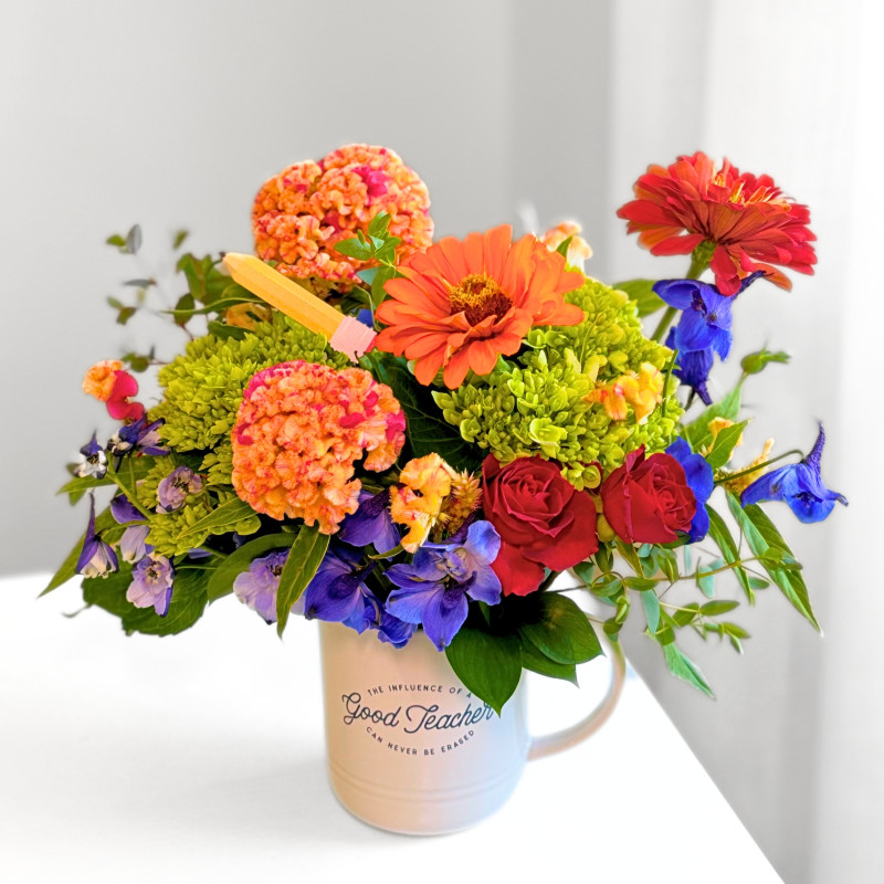 Good Teacher Mug Arrangement - Same Day Delivery