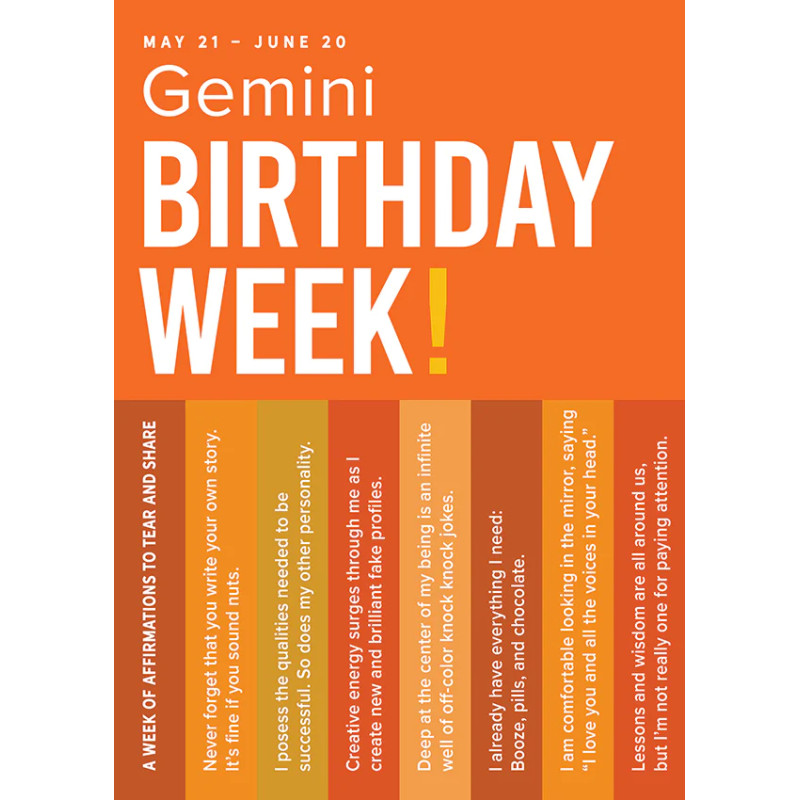 Gemini Astrology Greeting Card - Same Day Delivery