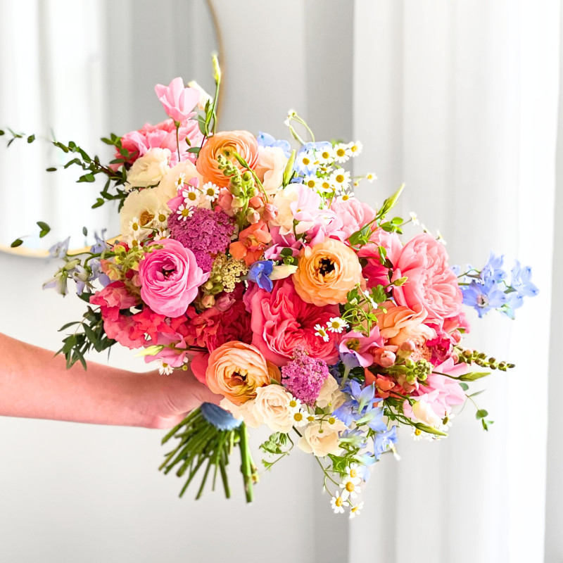 Signature Wedding Bouquet - Colorful & Elegant - Same Day Delivery