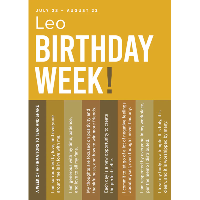 Leo Astrology Greeting Card - Same Day Delivery