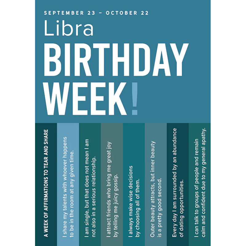 Libra Astrology Greeting Card - Same Day Delivery