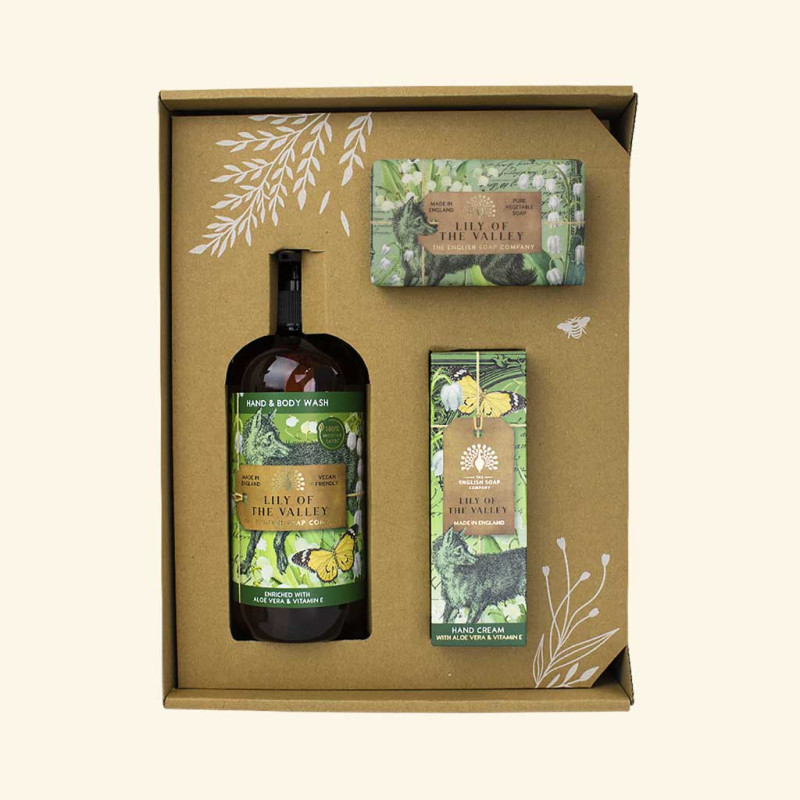 English Soap Co Hand & Body Gift Set Lily of the Valley - Same Day Delivery