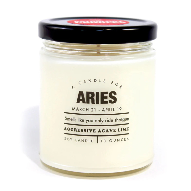 Whiskey River Soap Co. Astrology Candle Aries - Same Day Delivery