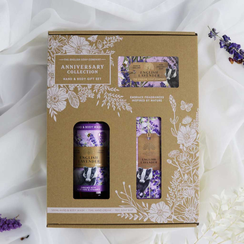 English Soap Co Hand & Body Gift Set English Lavender - Same Day Delivery