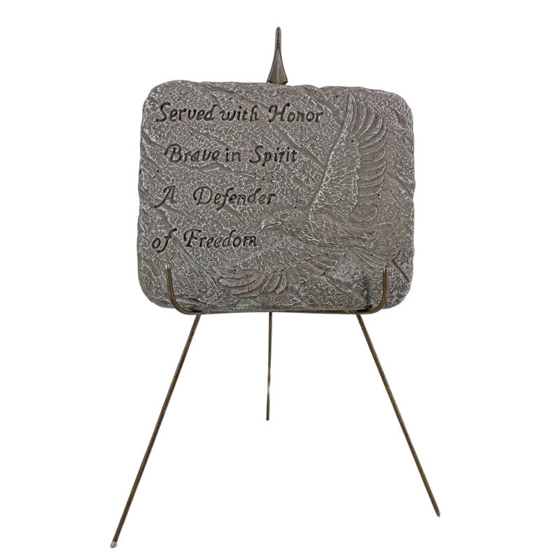 Memorial Garden Stone - Served with Honor - Same Day Delivery