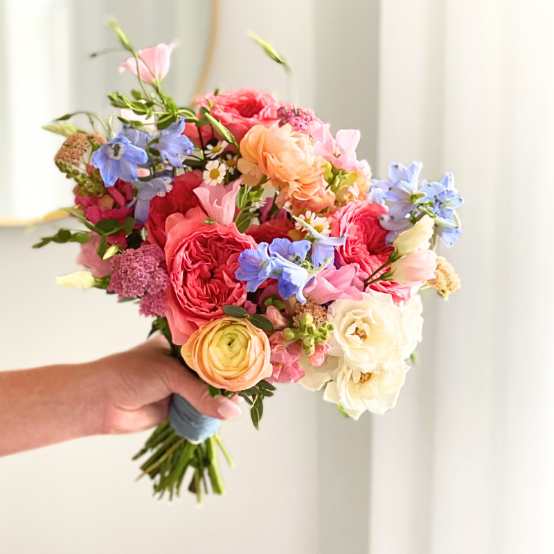 Petite Wedding Bouquet - Colorful & Elegant - Same Day Delivery