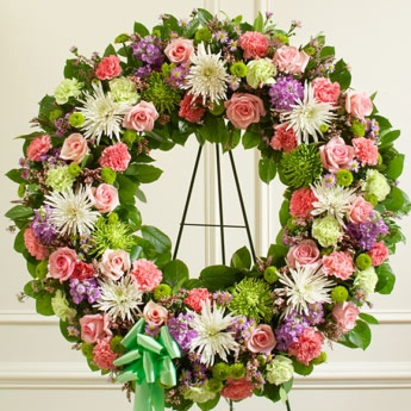 Spring Garden Wreath - Same Day Delivery