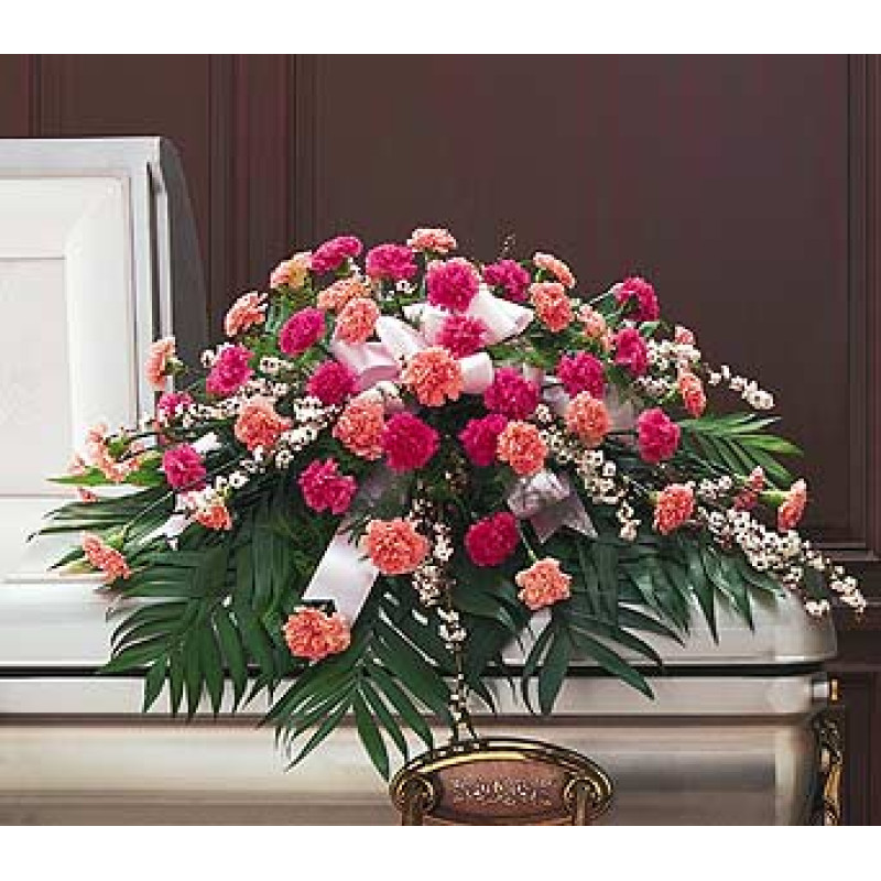 Delicate Pink Casket Spray - Same Day Delivery