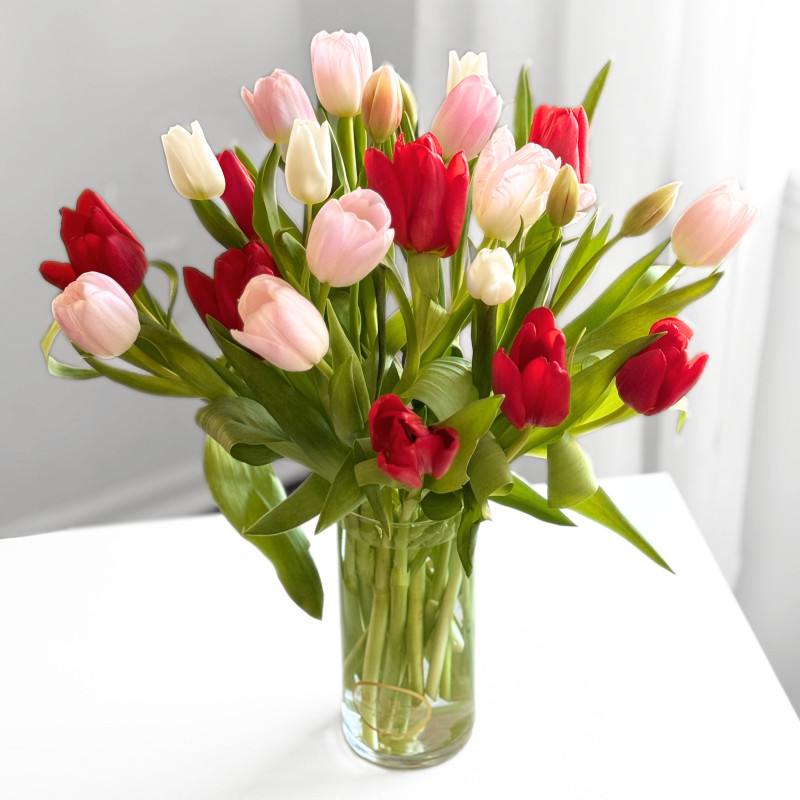 Be Mine Valentine Tulips - Same Day Delivery