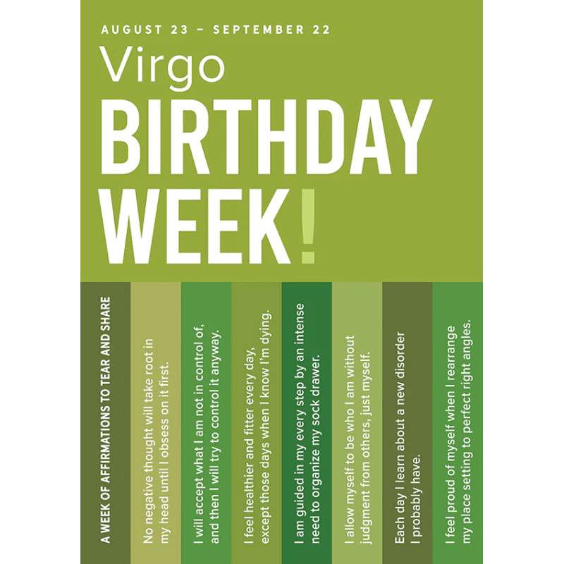 Virgo Astrology Greeting Card - Same Day Delivery