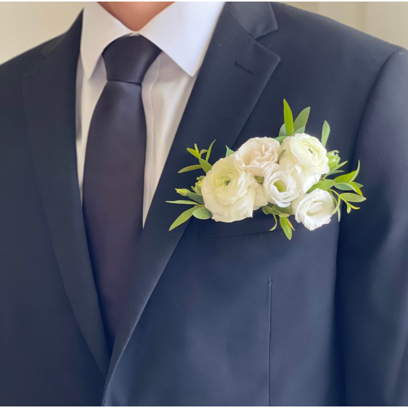 HOCO Pocket Square - Whites & Creams - Same Day Delivery