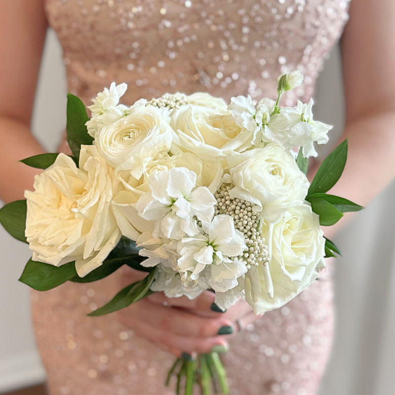 Prom Bouquet - Whites - Same Day Delivery