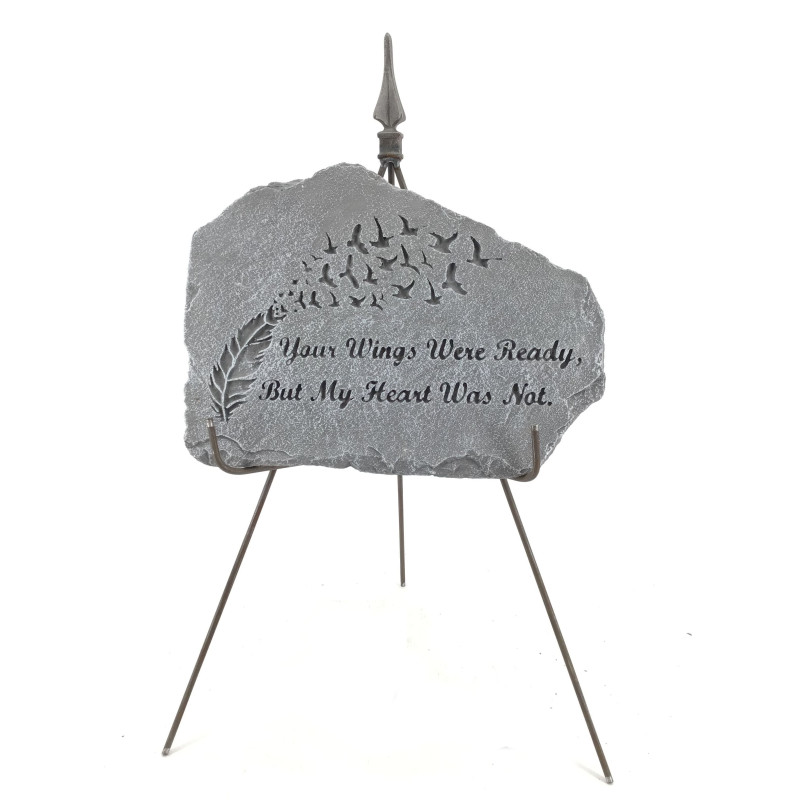 Memorial Garden Stone - Your Wings - Same Day Delivery