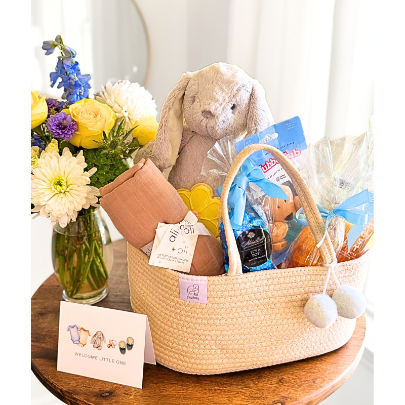 New Baby Gift Caddy - Baby Boy - Same Day Delivery