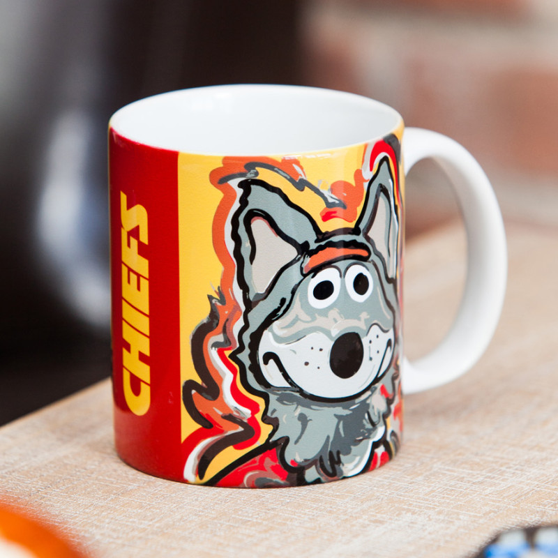 KC Wolf Chiefs Mug 11oz - Same Day Delivery
