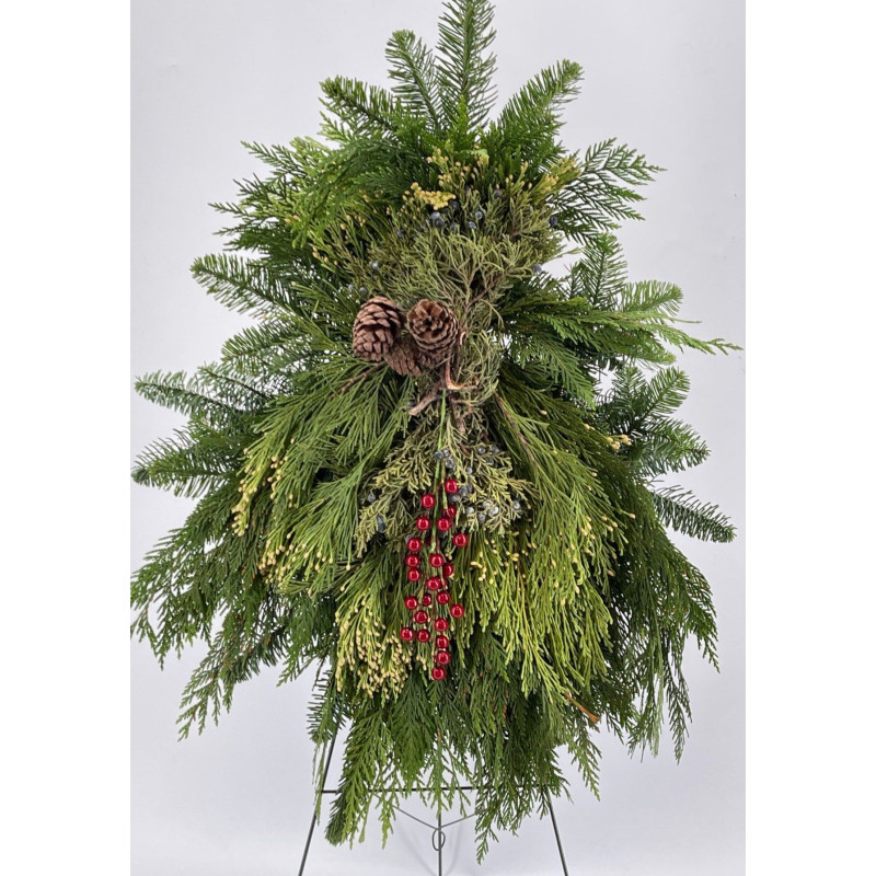 Fresh Winter Evergreen Swag 24 - Same Day Delivery