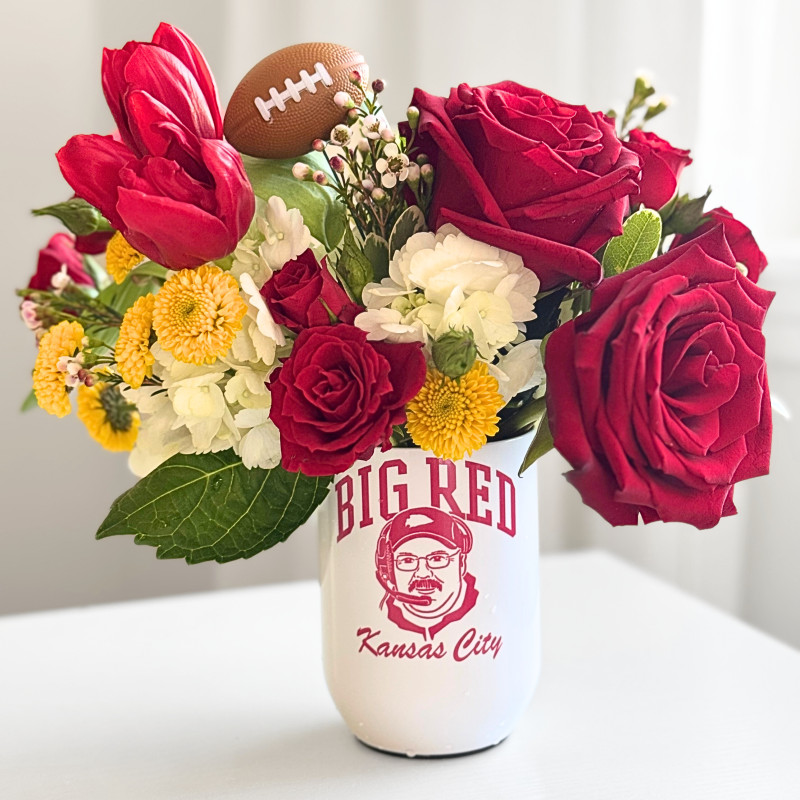 Big Red Blooms - Same Day Delivery