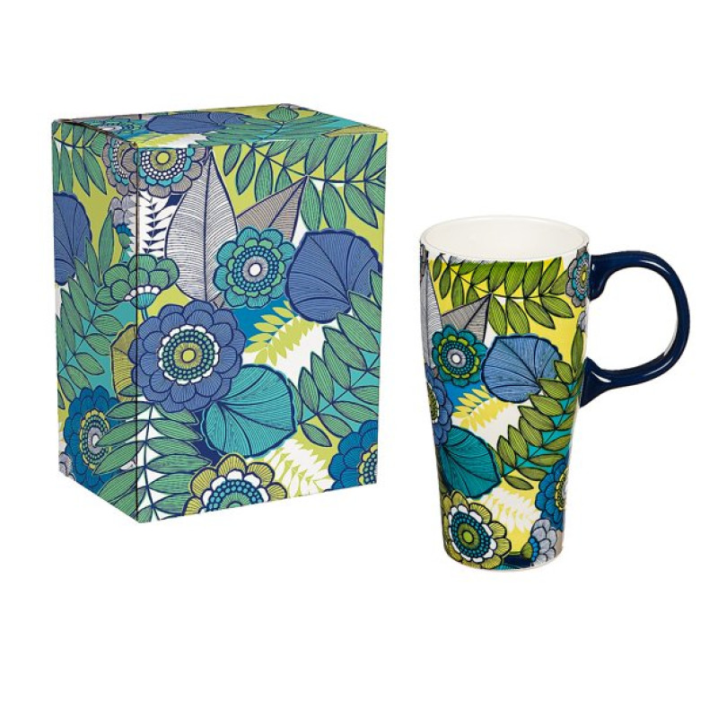 Ceramic Latte Cup with Box -Salt Air Print 16oz - Same Day Delivery