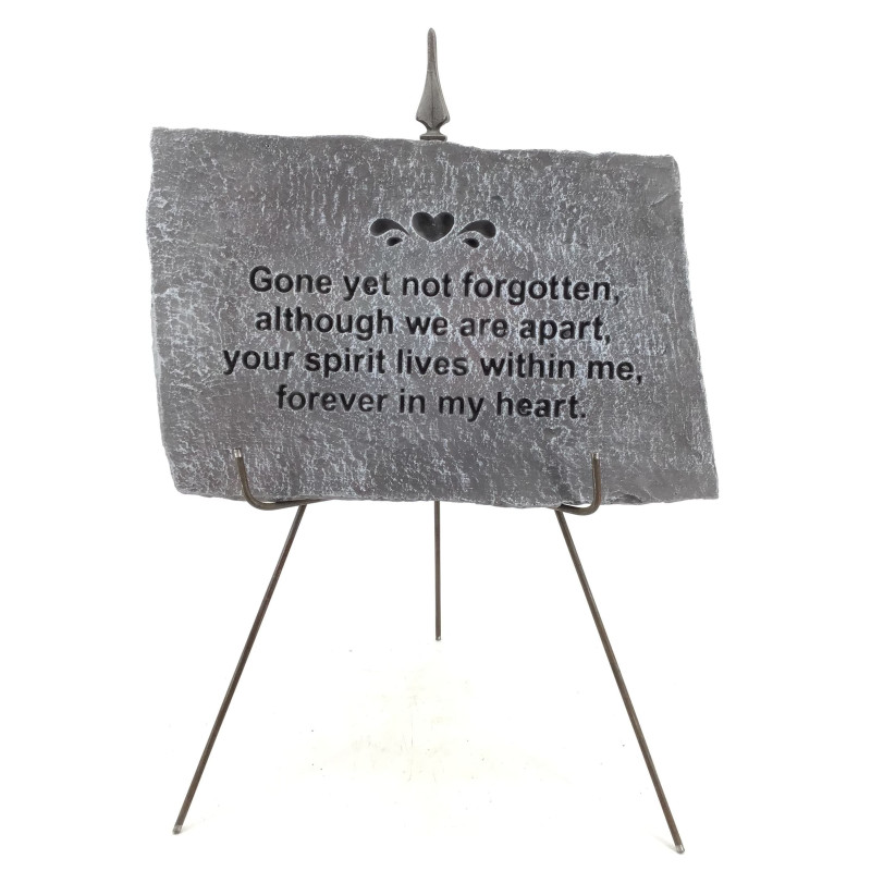 Memorial Garden Stone - Not Forgotten - Same Day Delivery