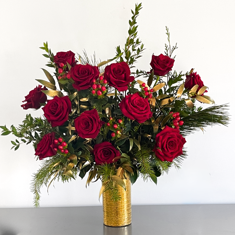 Holiday Dazzling Roses - Same Day Delivery