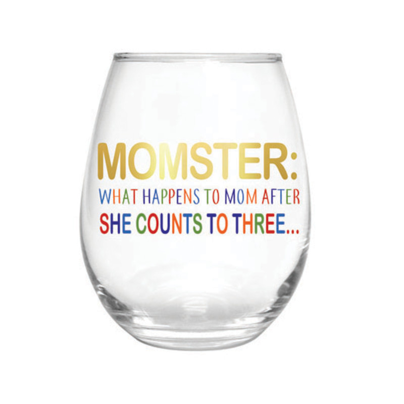 Momster Stemless Wine Glass - Same Day Delivery