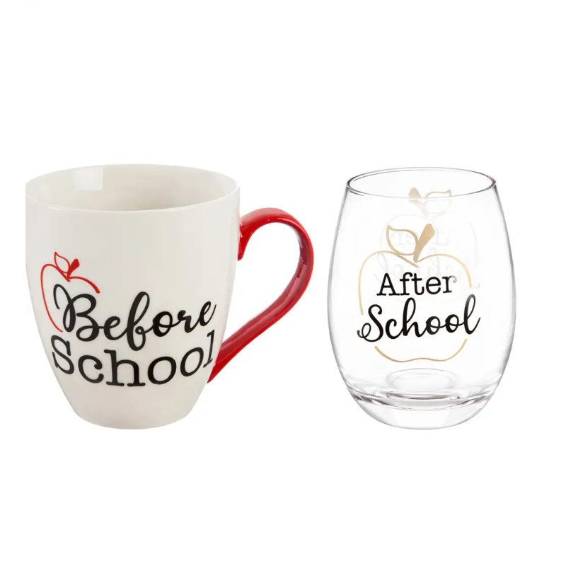 Best Teacher Mug and Wine Set - Same Day Delivery