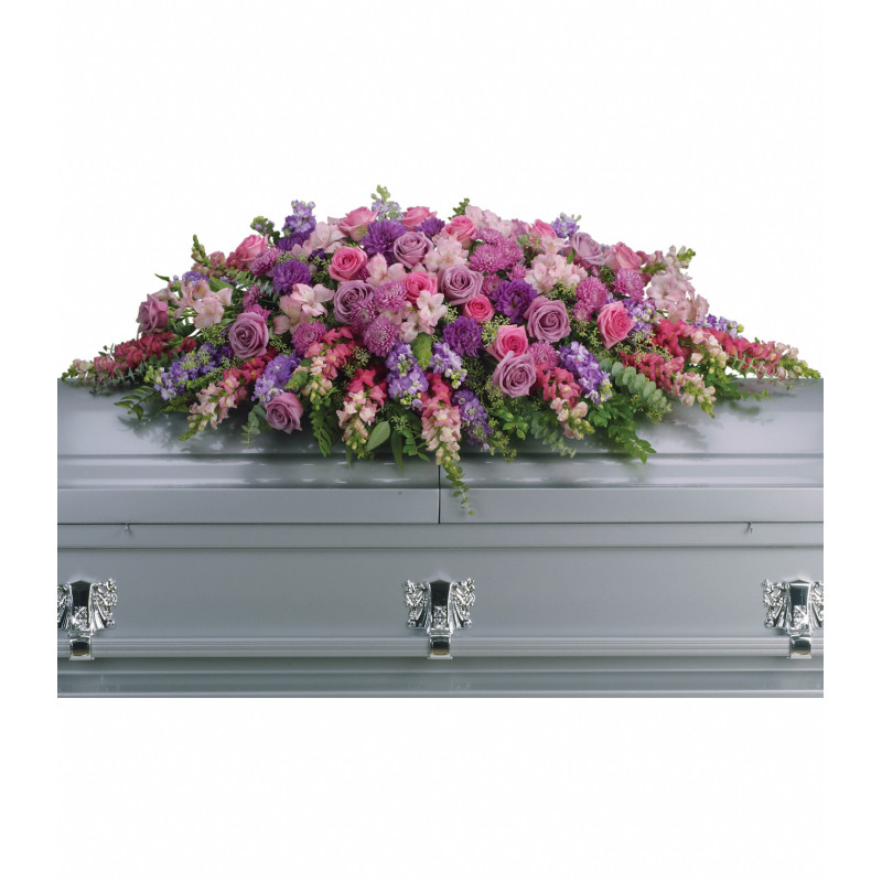 Lavender Tribute Casket Spray - Same Day Delivery