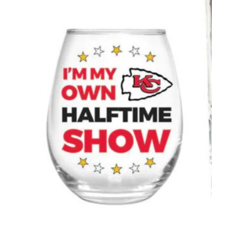 Kansas City Chiefs Stemless Wine Glass - Same Day Delivery