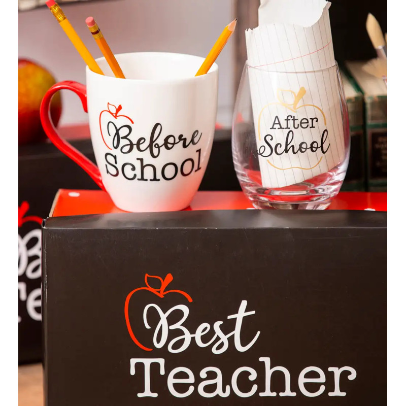 Best Teacher Mug and Wine Set - Same Day Delivery