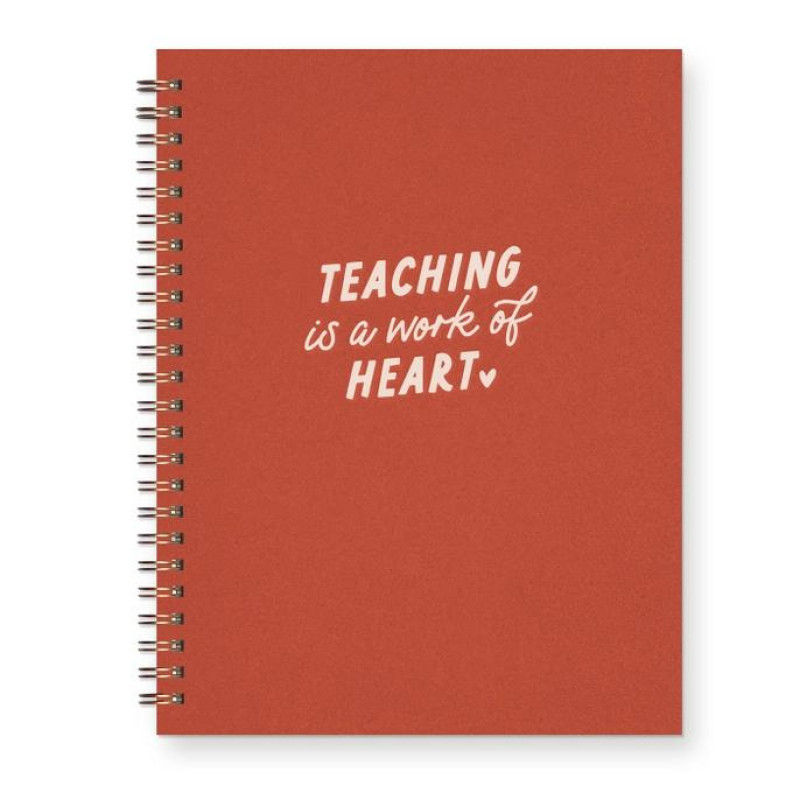 Teaching is a work of Heart Journal in Red - Same Day Delivery