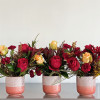 Trio of Rich Hued Centerpieces: Traditional