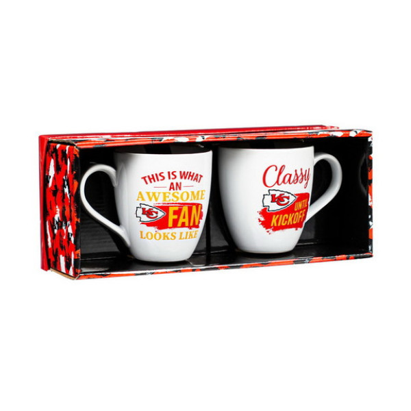Kansas City Chiefs Team 16oz Ceramic Mug Gift Set